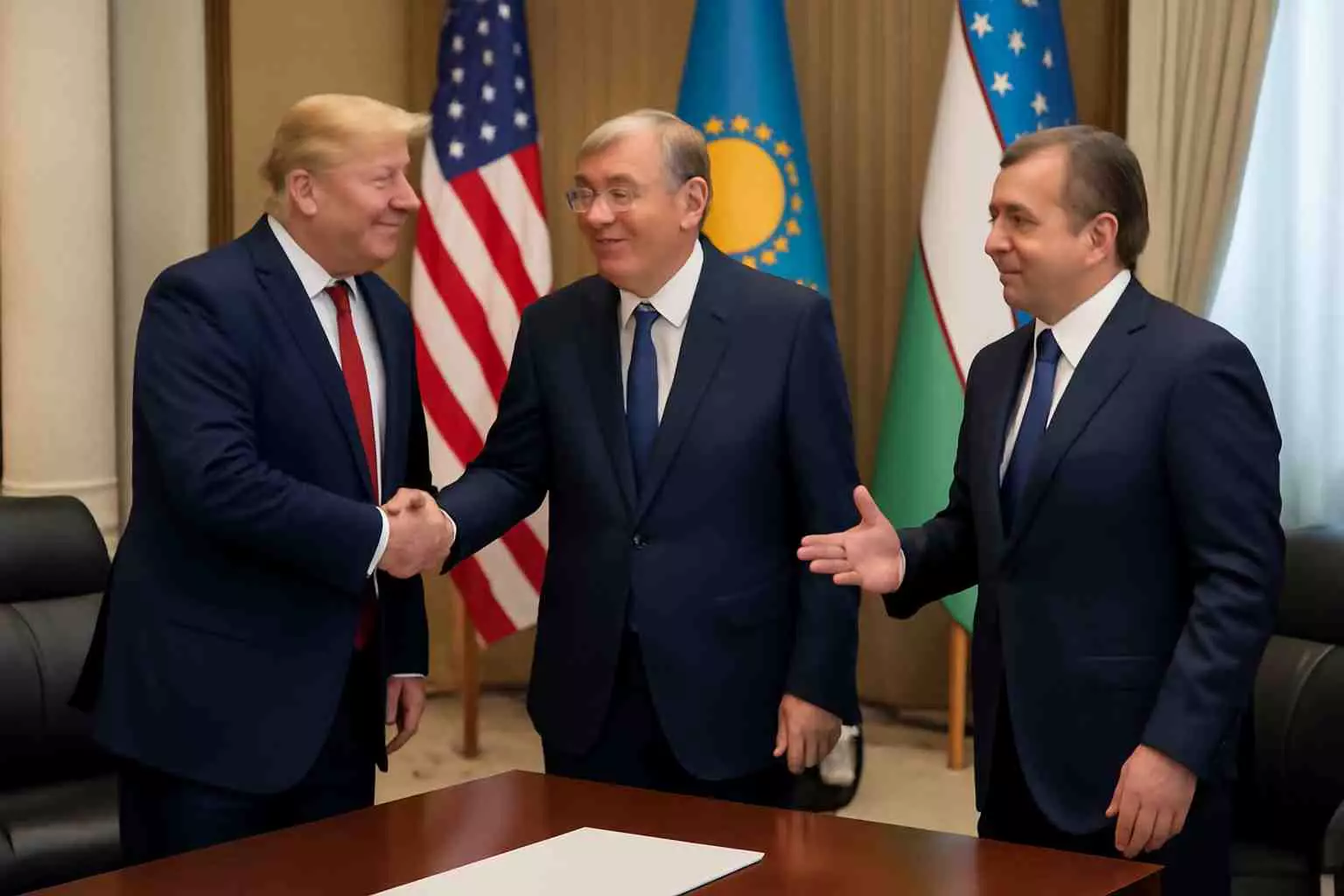 Трамп провел переговоры с лидерами Казахстана и Узбекистана и пригласил их на встречу.