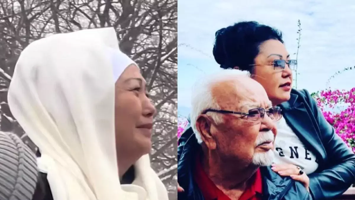 «Азаматым-ау... Асқар тауым құлады»: Асанәлі Әшімовтің жарының еңіреп жоқтау айтқан видеосы тарады