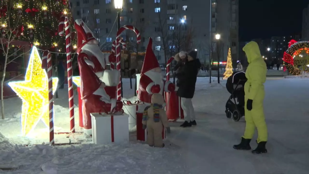 Жаңа жыл қарсаңында Астана ажары ерекше айшықталды