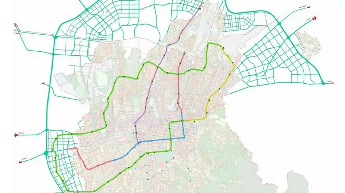 В Алматы запустят несколько новых линий метро и трамвая