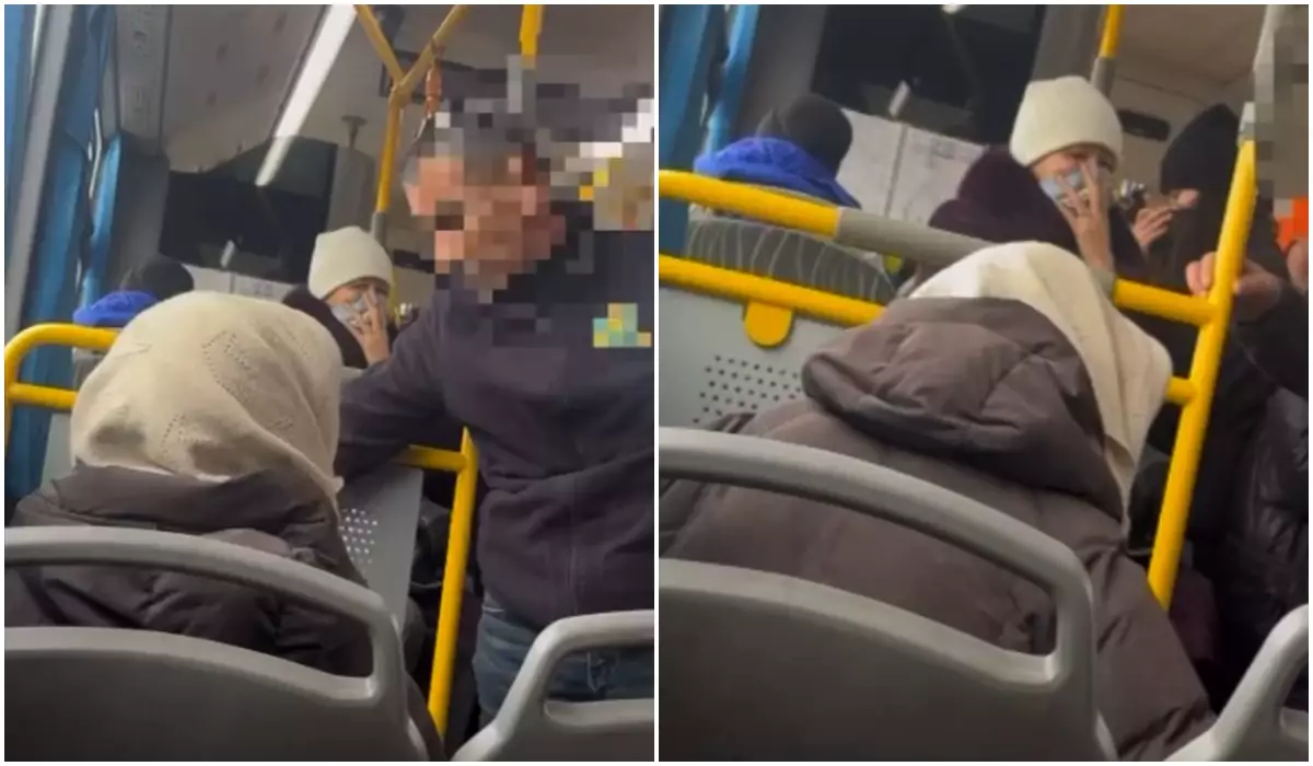 Алматыда автобус жүргізушісі жағымсыз иісі үшін егде жастағы әйелді көліктен түсіріп тастаған (видео)