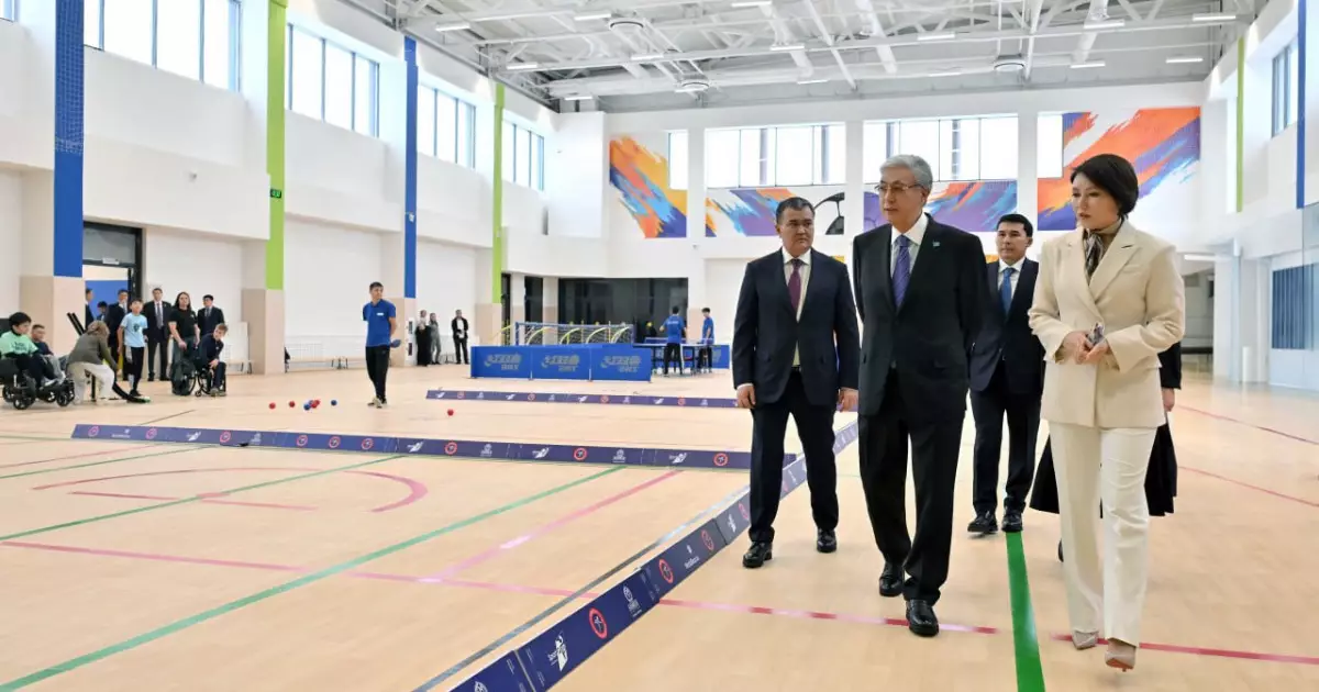   Президент Инклюзивті спорт орталығын аралап көрді   