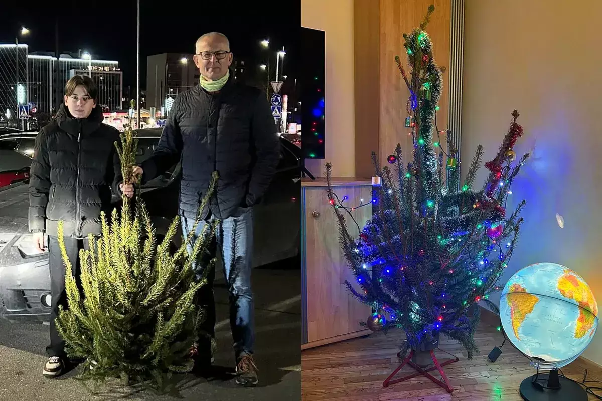 Мужчина каждый год покупает «самую некрасивую елку», чтобы «ей не было грустно» - новости на Lada.kz 24.12.2025