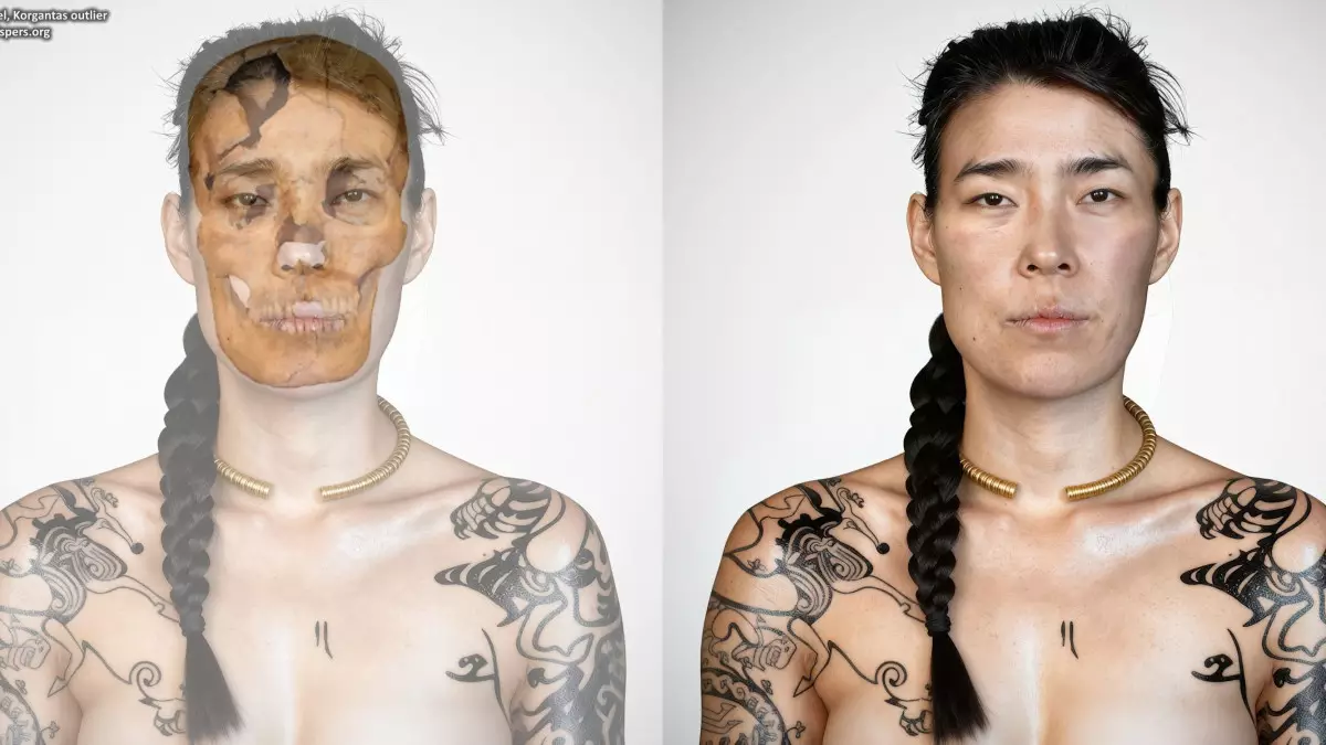 Ученые восстановили облик сакской принцессы из древнего Алтая