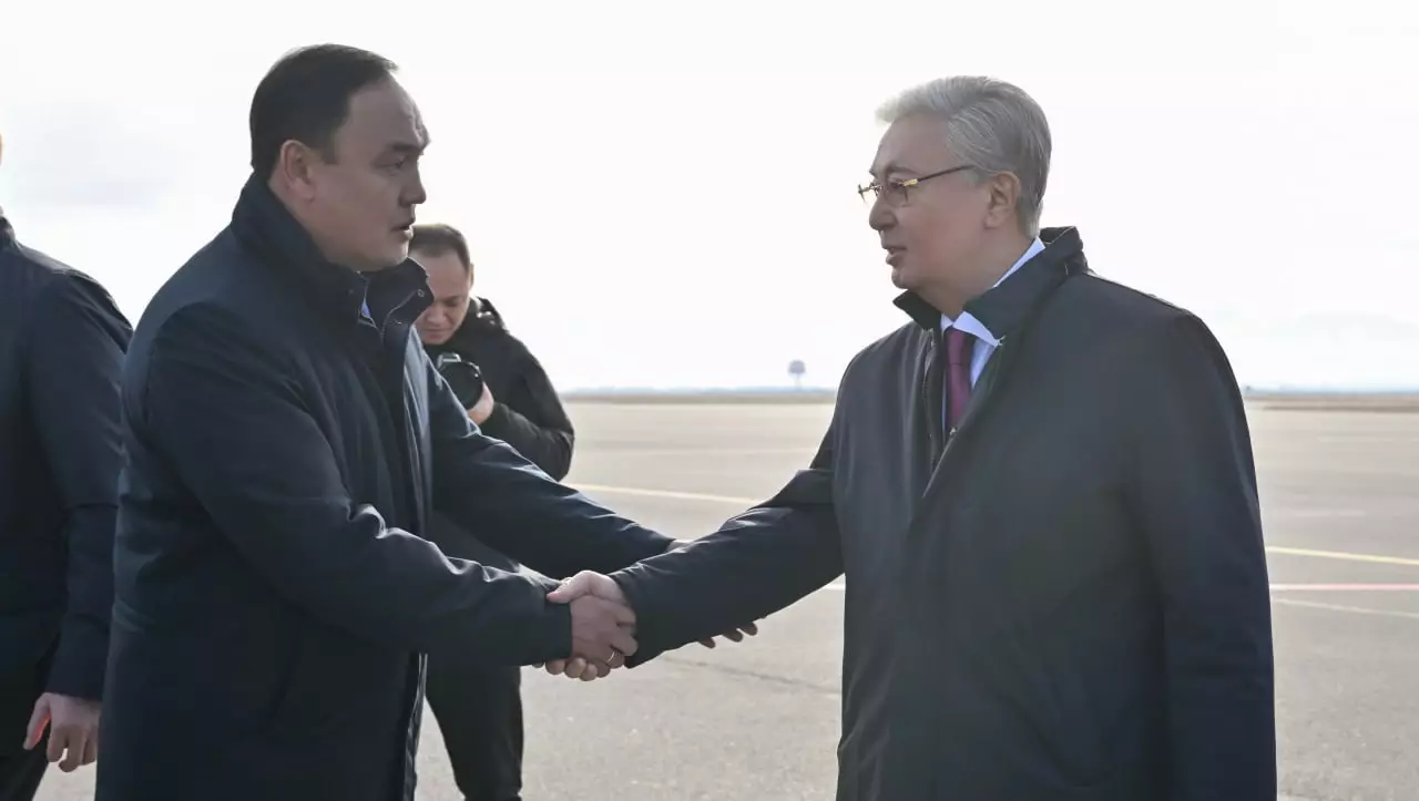 Токаев прибыл с рабочей поездкой в Жамбылскую область