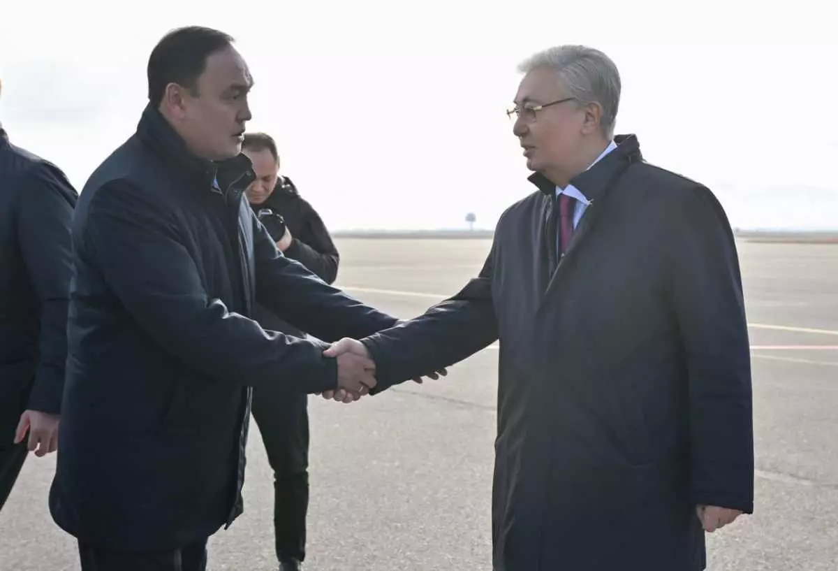 Токаев прибыл с рабочей поездкой в Жамбылскую область