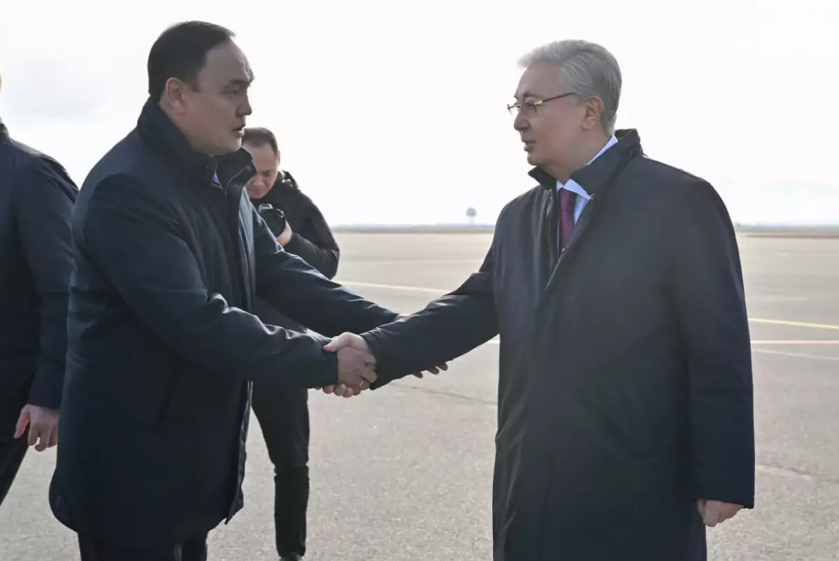 Токаев прибыл с рабочей поездкой в Жамбылскую область