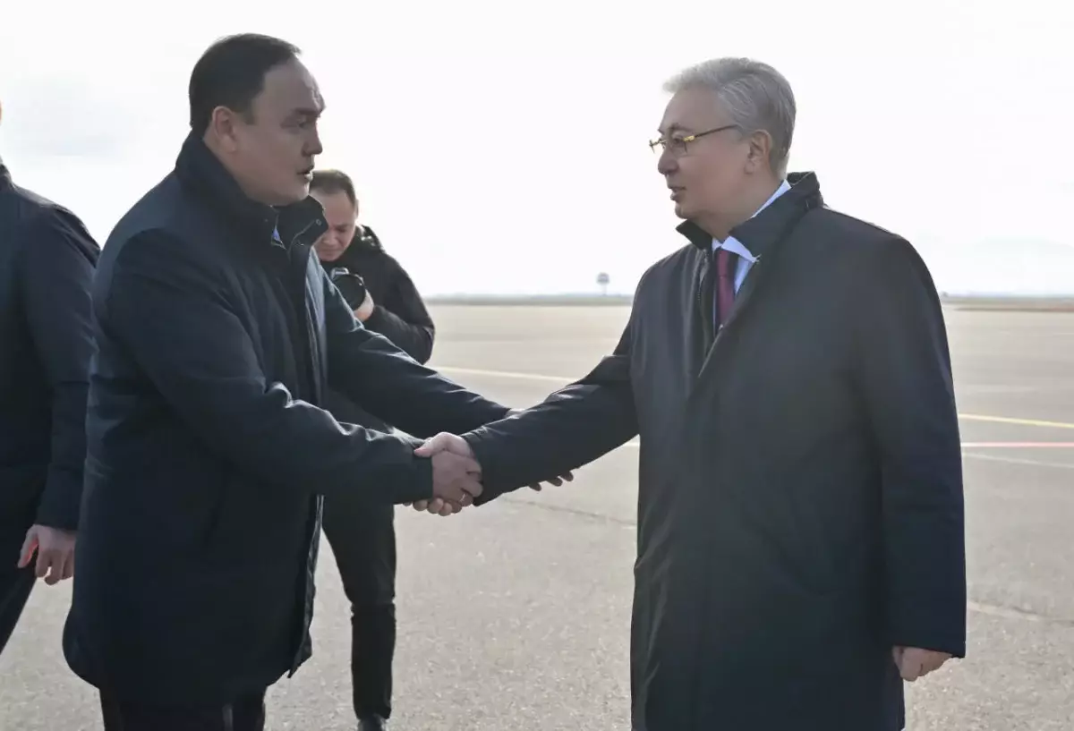 Глава государства прибыл с рабочей поездкой в Жамбылскую область