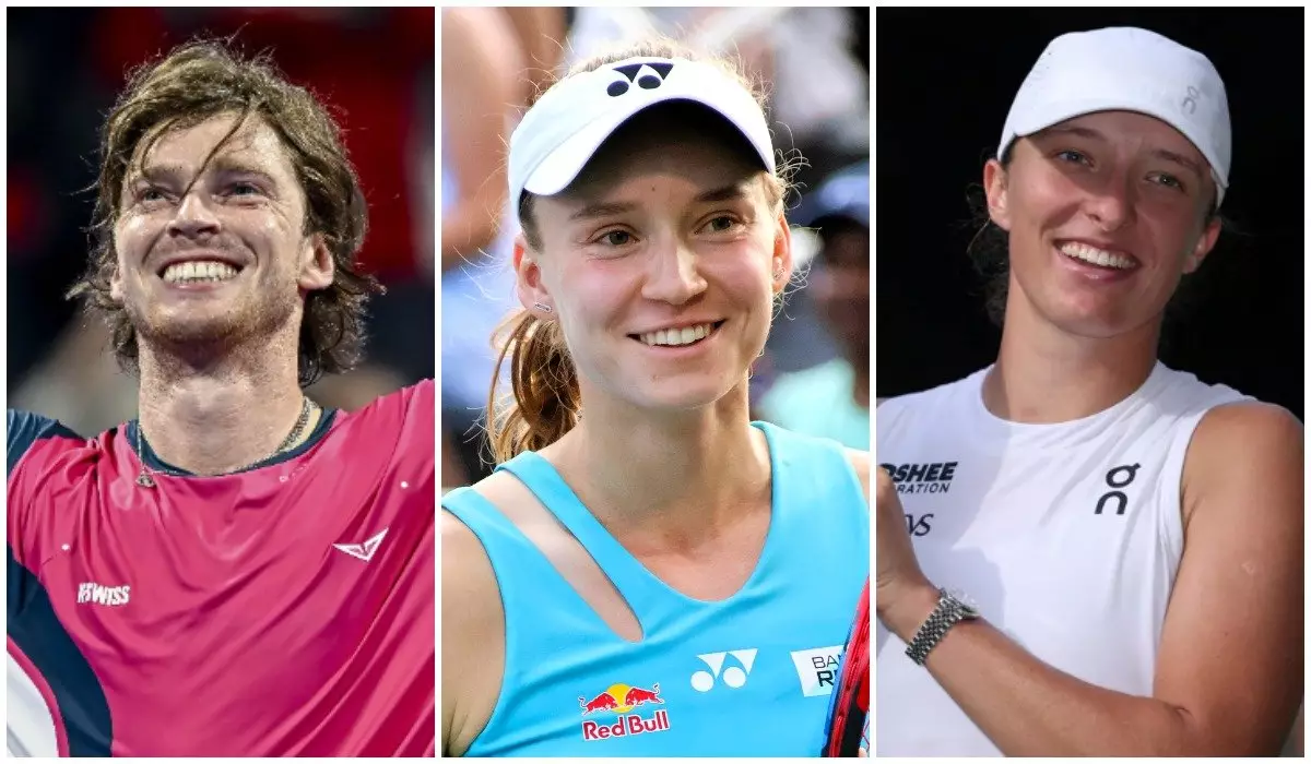 Рыбакина и Рублев сыграют против Швентек на турнире WTCC