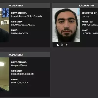 Трое казахстанцев попали в список “худших из худших” преступников в США