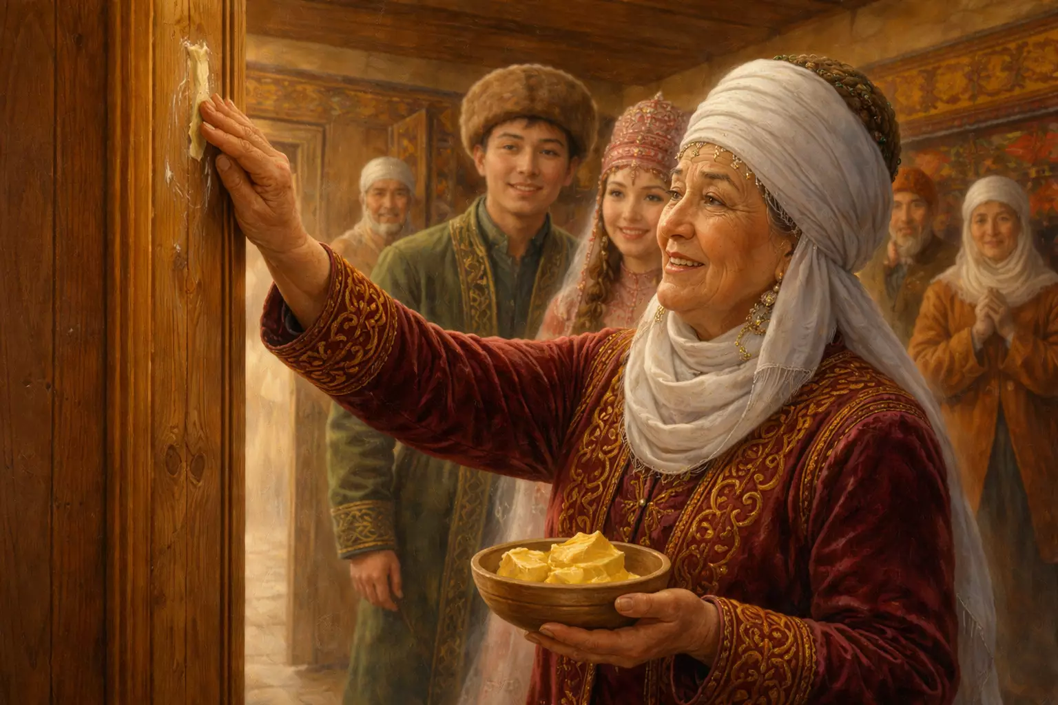 «Босаға майлау» дәстүрі