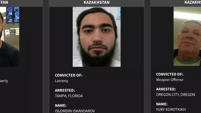 АҚШ-тағы ең қауіпті қылмыскерлердің қатарында үш қазақстандық бар