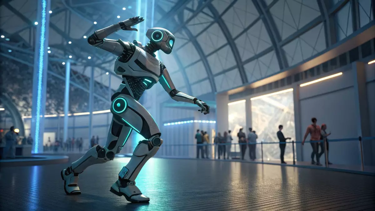 Гуманоидный робот станцевал на Techfest 2025 в Индии