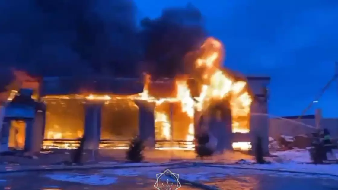 Түркістан облысында дәмхана өртеніп кетті 