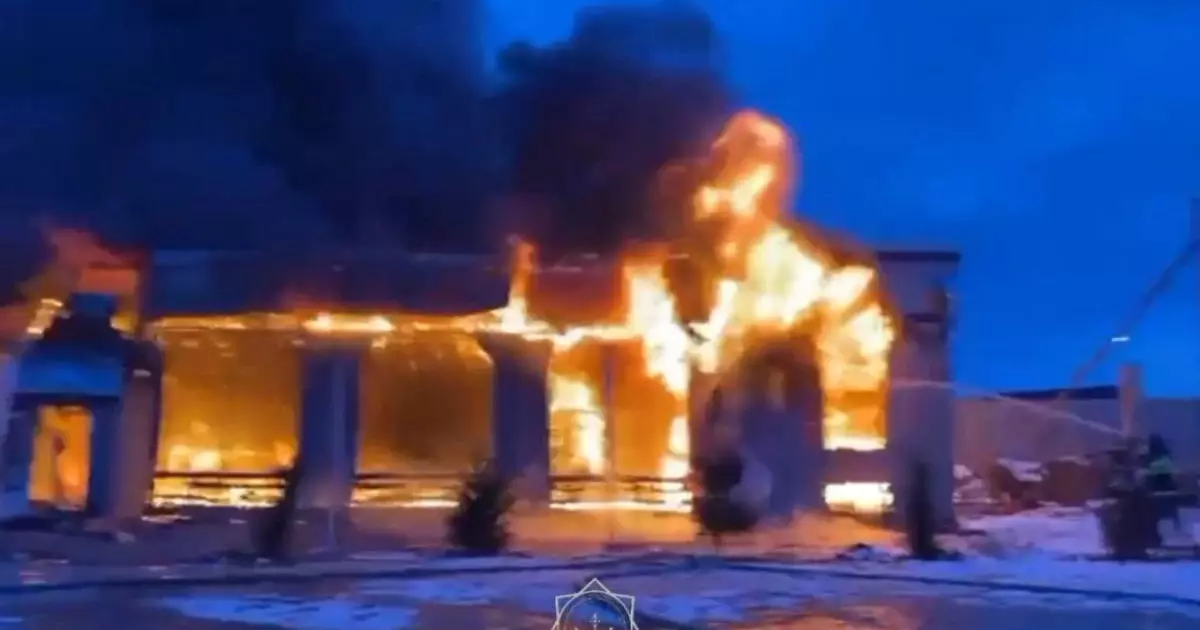  Түркістан облысында дәмхана өртенді 