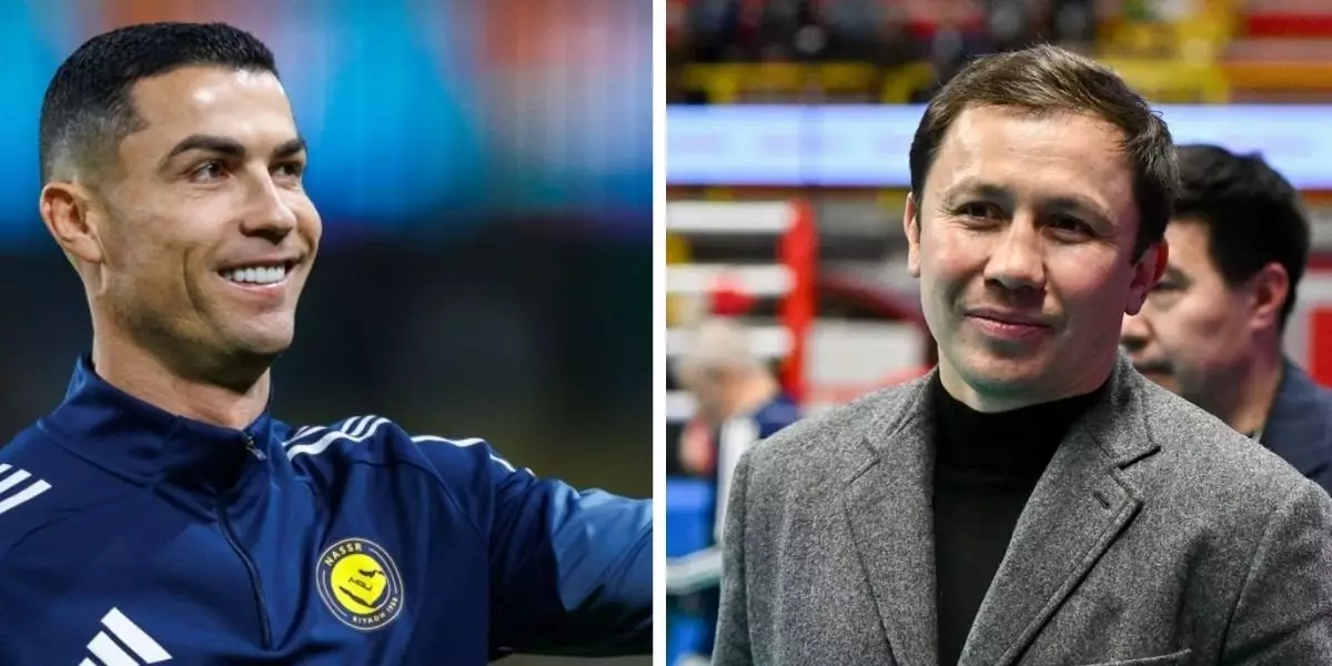 «Приятно видеть тебя»: Геннадий Головкин встретился с Криштиану Роналду после матча