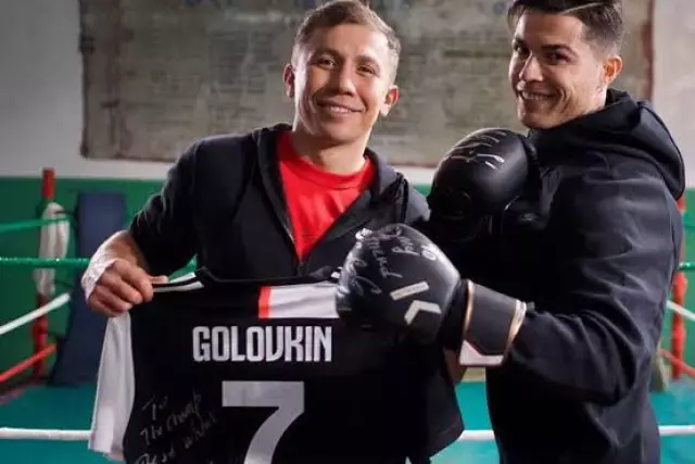 Головкин мен Роналду тағы да кездесті (ВИДЕО)