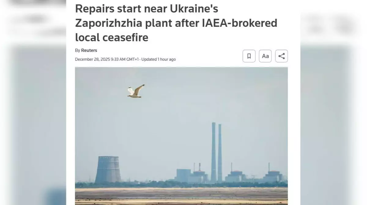 Россия и Украина договорились о временном перемирии у Запорожской АЭС