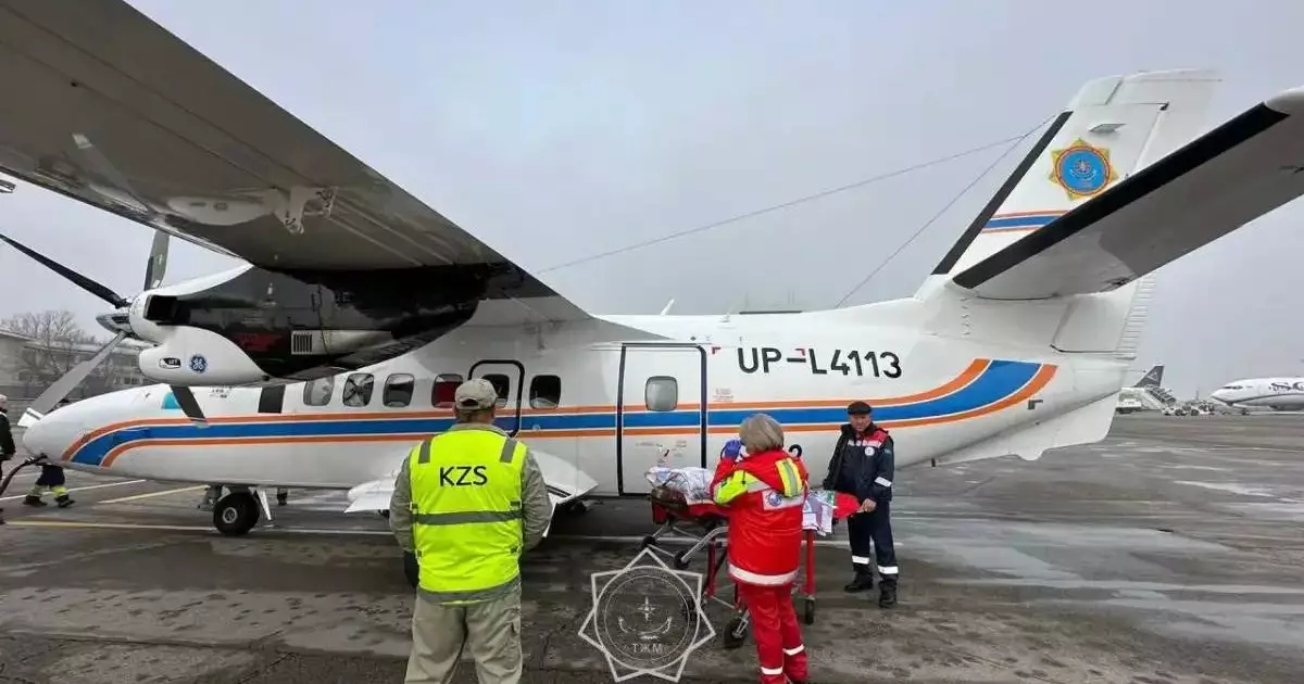  Қызылордада денсаулығы күрт нашарлаған бүлдіршін шұғыл түрде Алматыға жеткізілді 