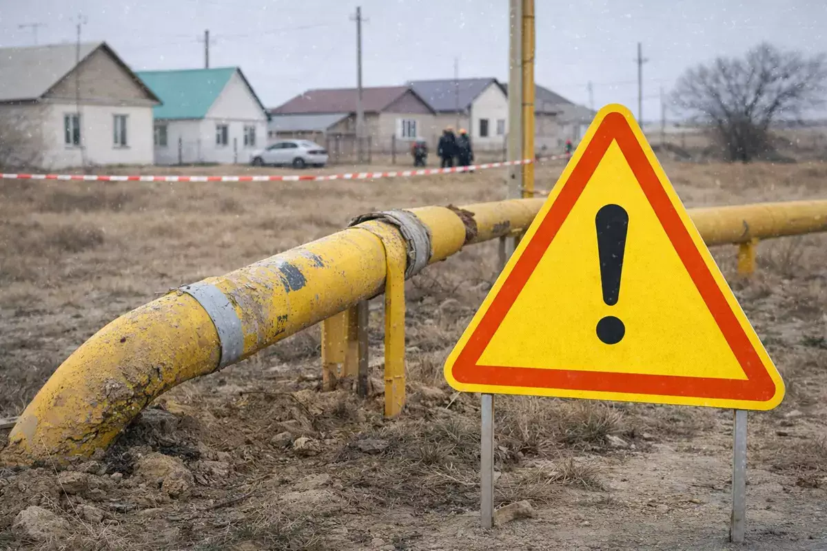 Целый поселок в Мангистау остался без газа по вине водителя - новости на Lada.kz 29.12.2025