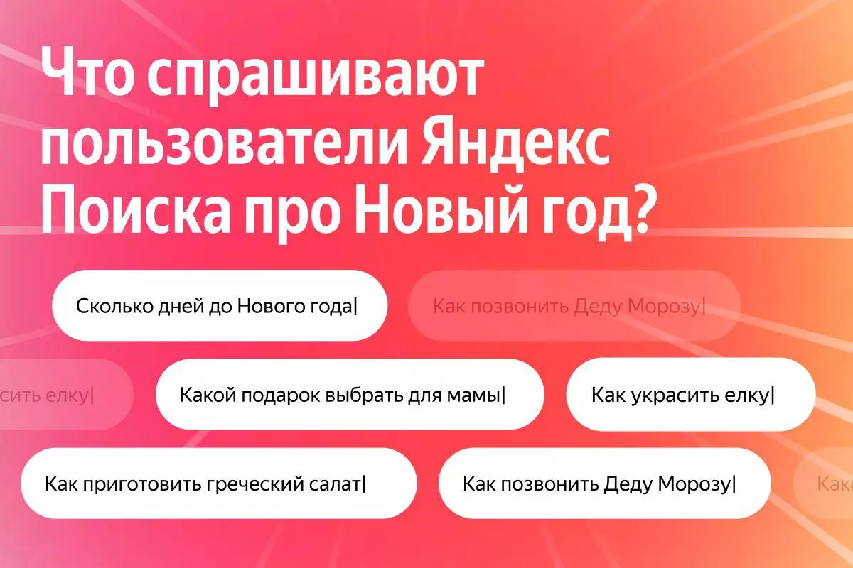 Что спрашивают казахстанские пользователи Яндекс Поиска про наступающий Новый год