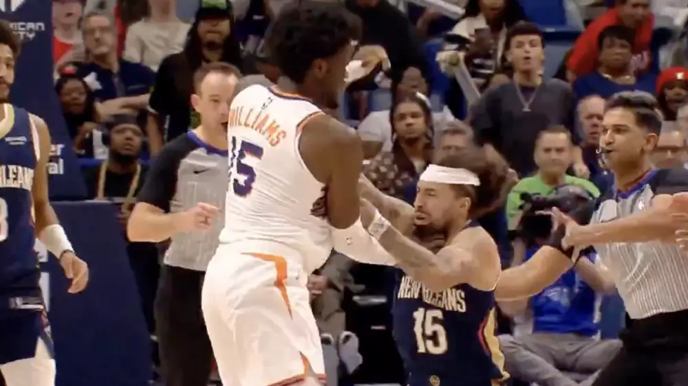 Гигант против коротышки: топ-матч американской лиги обернулся дракой