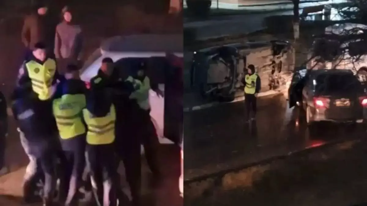 Ақтауда мас жүргізуші ауладағы автотұрақта жол-көлік оқиғасын жасады