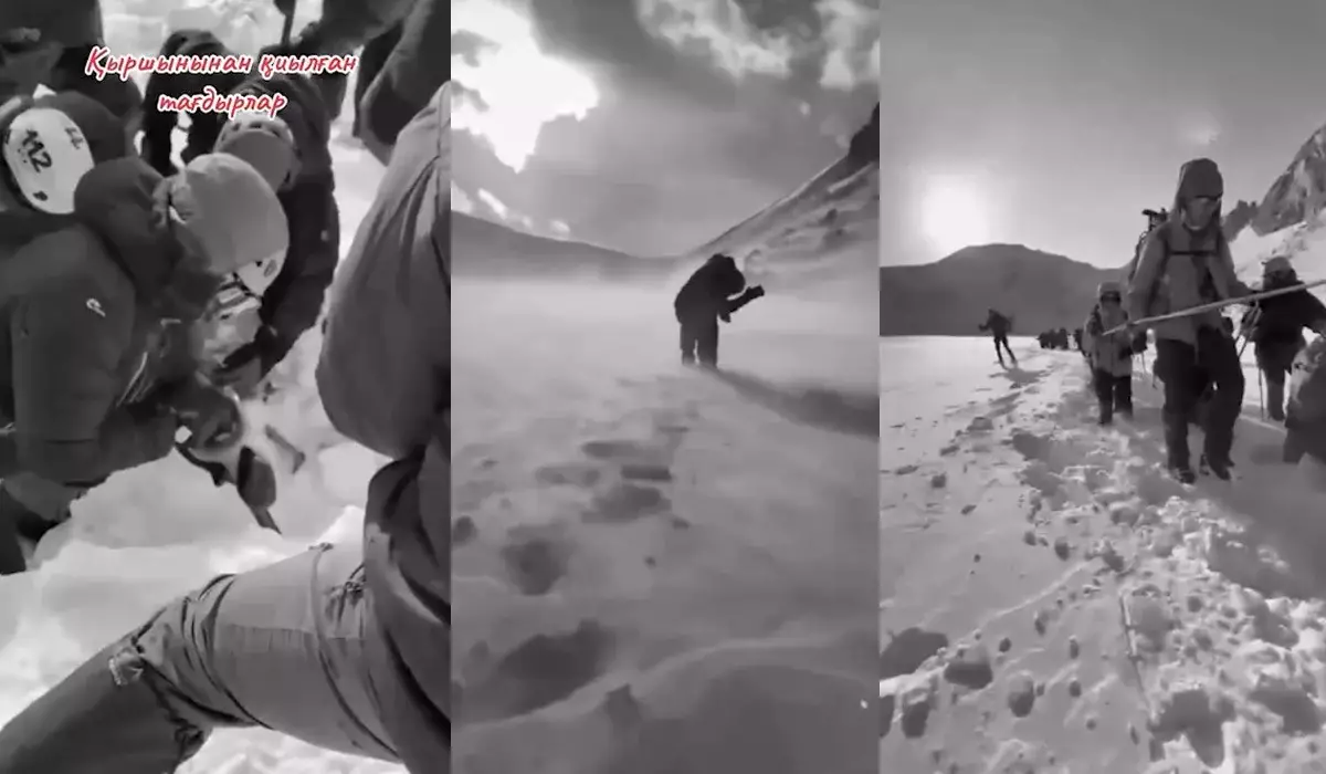 «Тау қателікті кешірмейді»: үш жас жігіттің денесін қардан қазып алған құтқарушы зар қақсады (ВИДЕО)