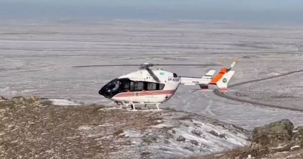  Павлодар облысында автожолдарға тікұшақ арқылы мониторинг жүргізілді 