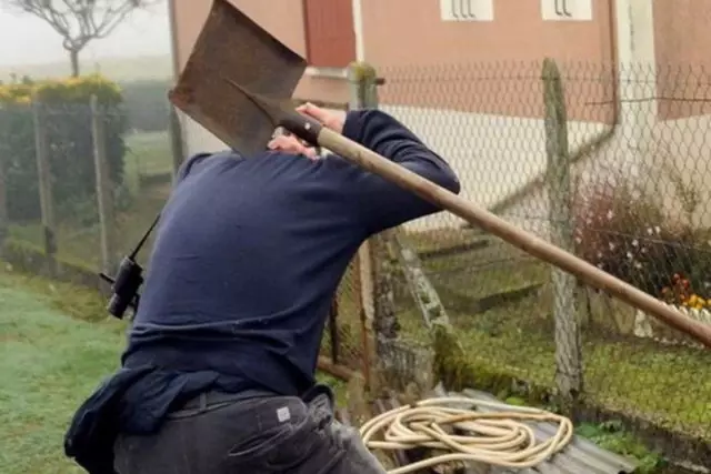 Күйеуін күрекпен ұрып-соққан әйелді полиция ұстап әкетті