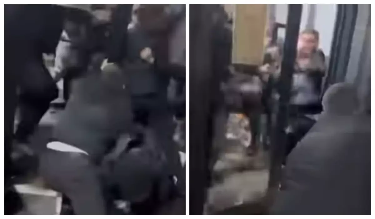 Драку мужчин в ночном клубе сняли на видео в Атырау (ВИДЕО)