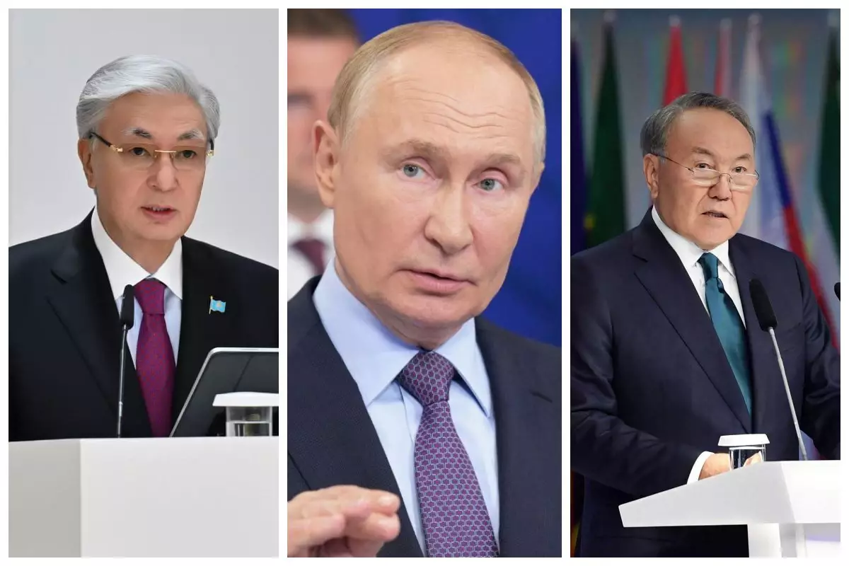 Путин Тоқаев пен Назарбаевты Жаңа жылмен құттықтады