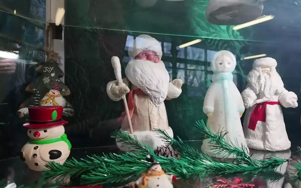 Назад в детство: в Петропавловске открылась выставка новогодних игрушек прошлого века