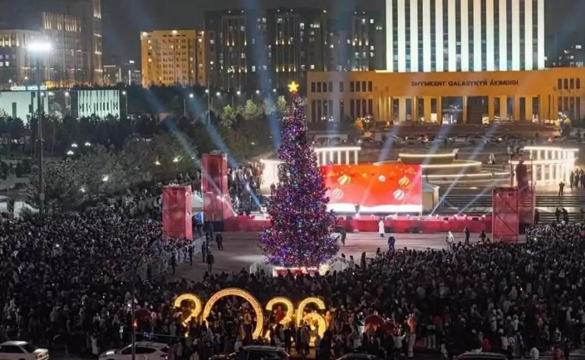 Шымкент встретит Новый год дождем