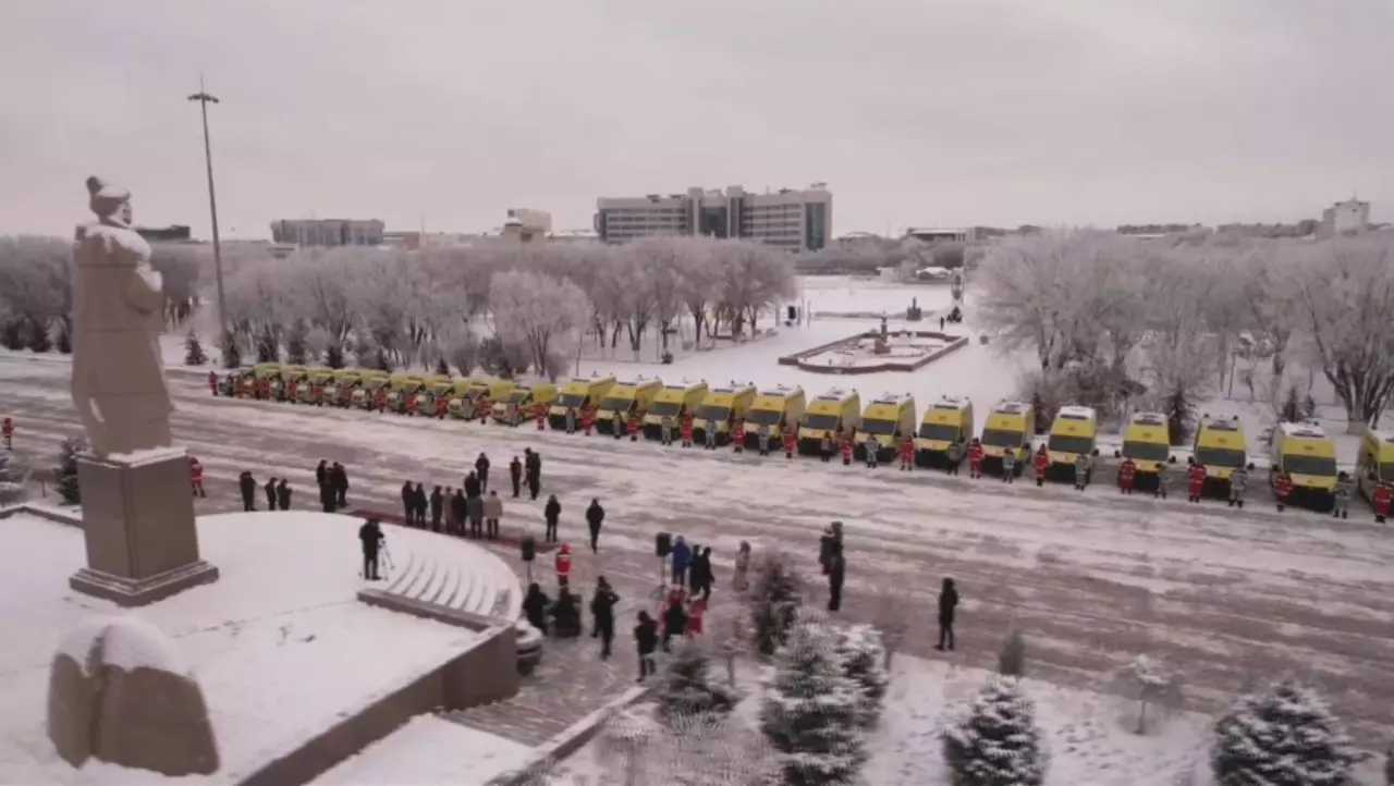 Атырау облысында жедел жәрдем станциясы 25 көлікпен толықты