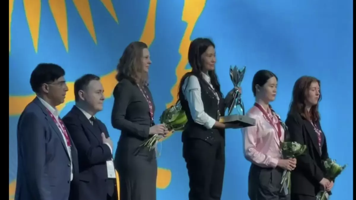 Бибисара Асаубаева стала трехкратной чемпионкой мира по шахматам в блице
