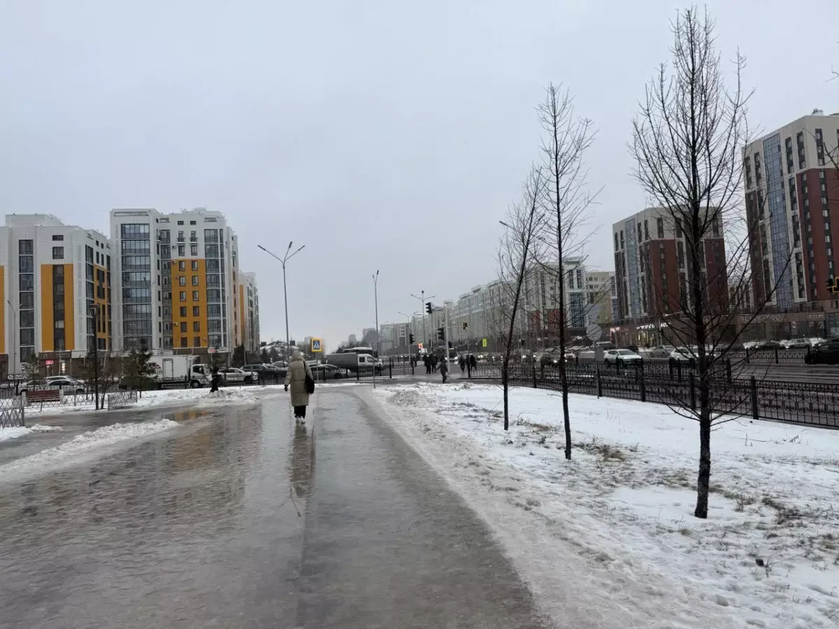 Гололед и метель: Астану накроют сильные осадки и штормовой ветер 31 декабря