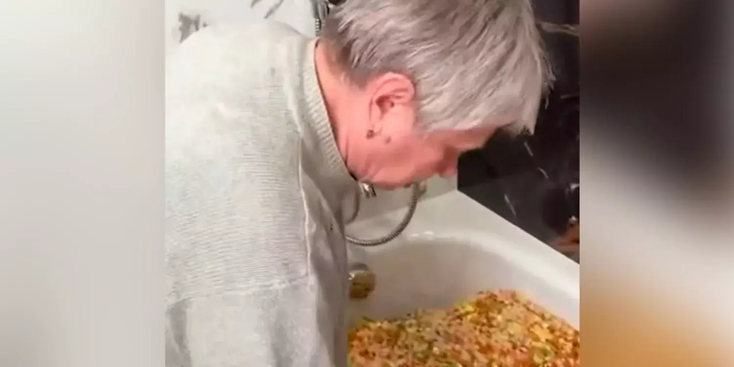 Жаңа жылға бір ванна оливье салатын дайындаған әжей желіні шулатты 