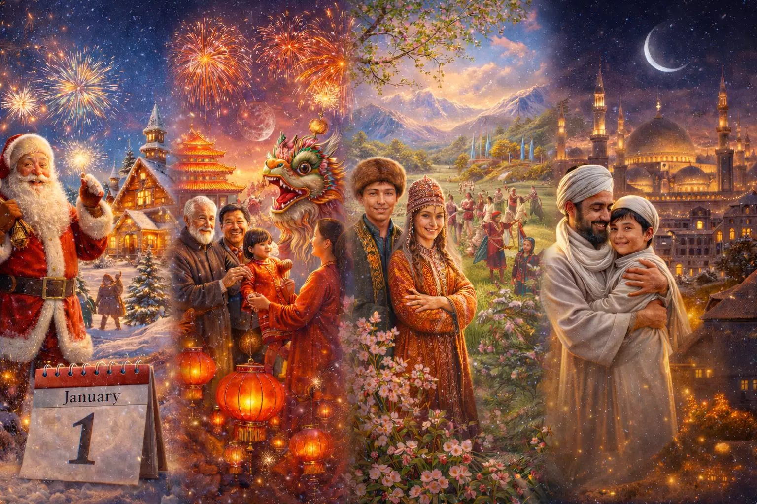 Неге әлем Жаңа жылды әртүрлі күні қарсы алады?