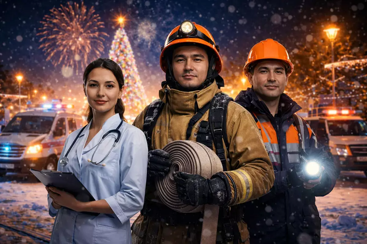 Они не отмечают Новый год: люди, чья работа делает праздник жителей Актау возможным - новости на Lada.kz 31.12.2025