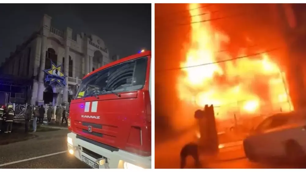 Второй за новогоднюю ночь крупный пожар произошел в Таразе