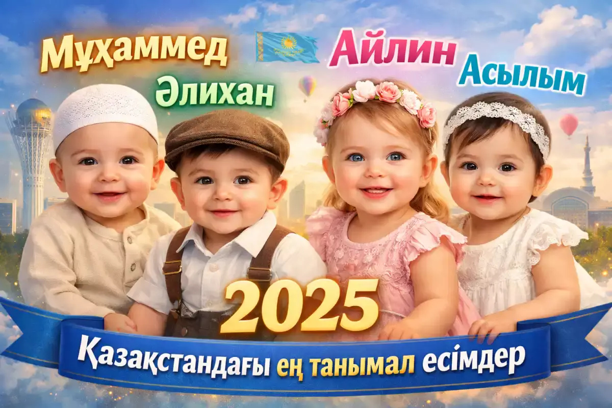 2025 жылы балаға ең көп қандай  есімдер қойылды?