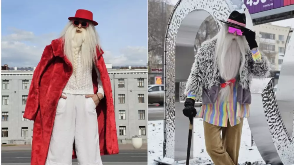 Самого модного Деда Мороза нашли в Казахстане