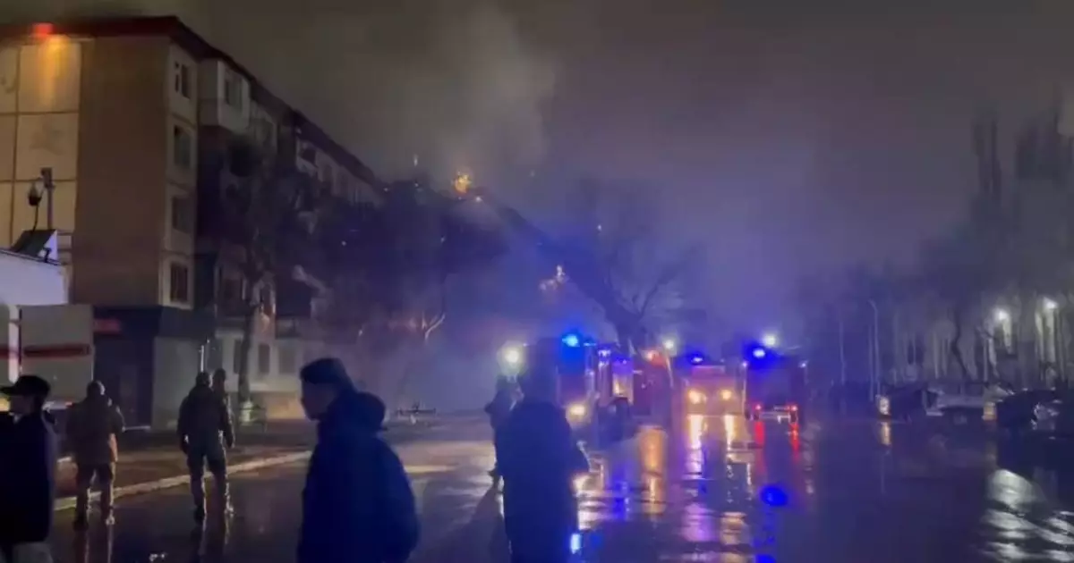  Жаңа жыл түні Таразда көпқабатты үй өртенді 