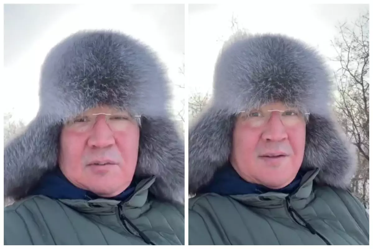 Павлодар облысының әкімі дәстүрінен жаңылмай, 1 қаңтарда таңертең ат үстінде тікелей эфирге шықты (видео)