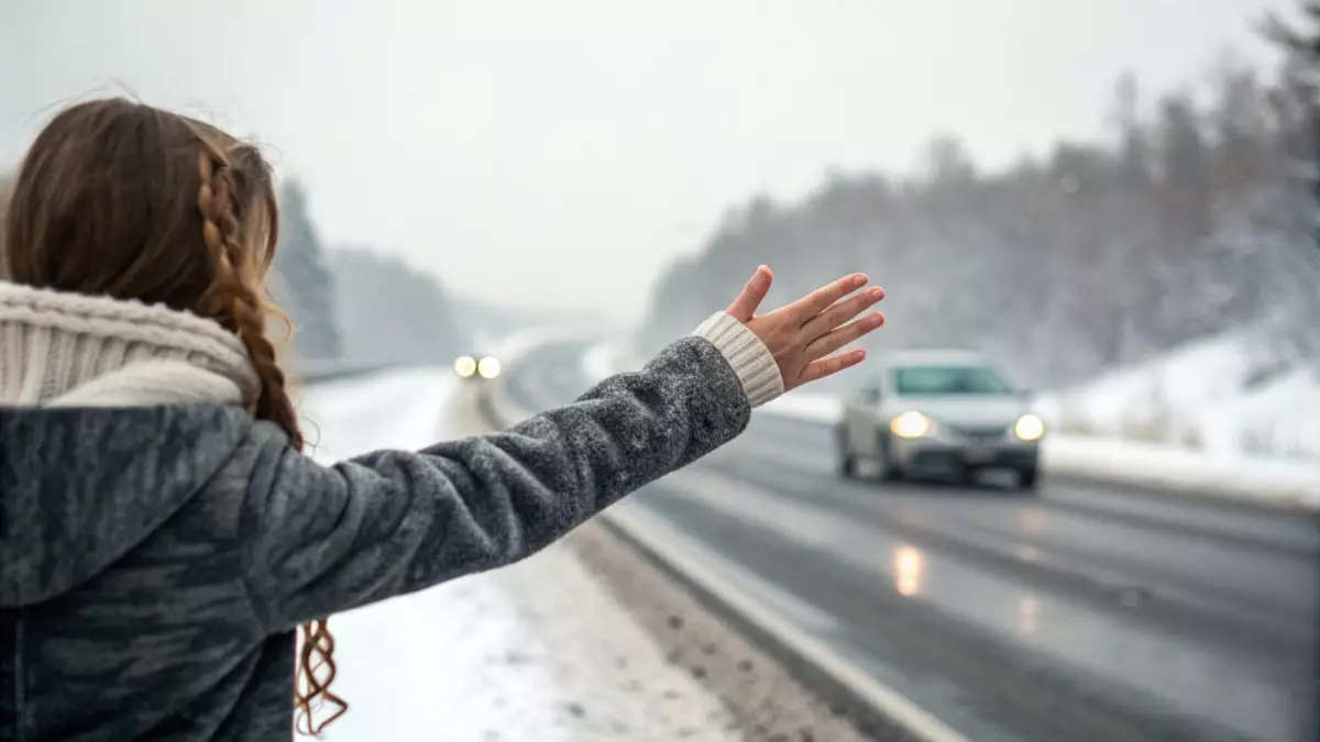 Новогодние чудеса случаются: сам Иманбек подвез застрявшую на трассе казахстанку