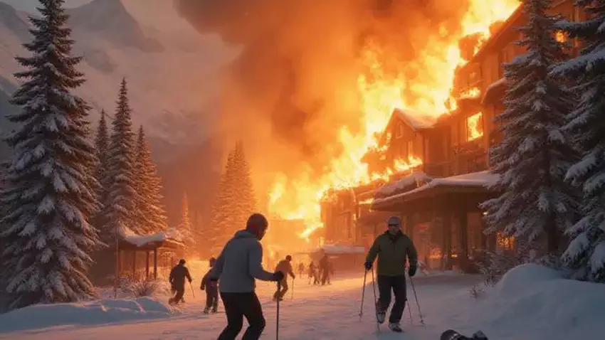 «40 адам қаза тауып, 100-ге жуық адам жарақат алған» - Тау шаңғысы курортындағы алапат өрт әлем халқын шошытты (ВИДЕО)