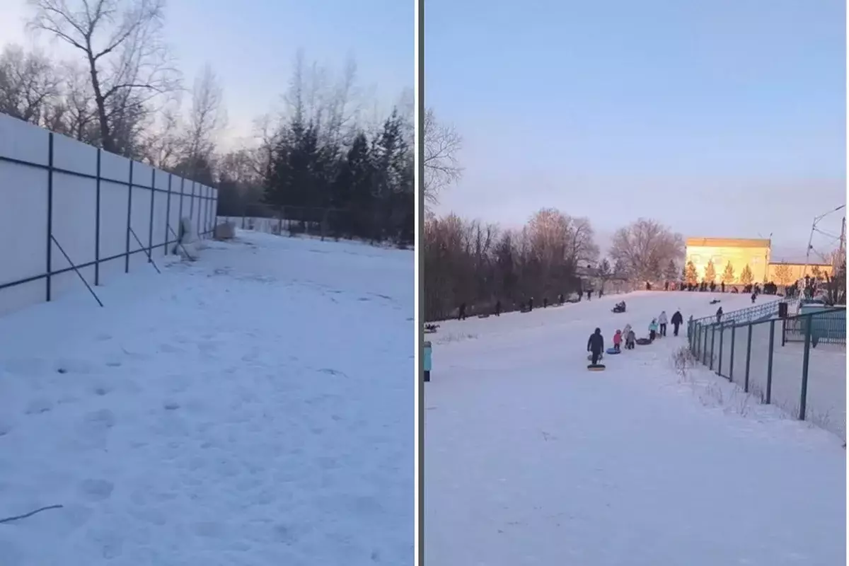 Семилетний ребенок получил серьезные травмы на стихийной горке в Павлодаре