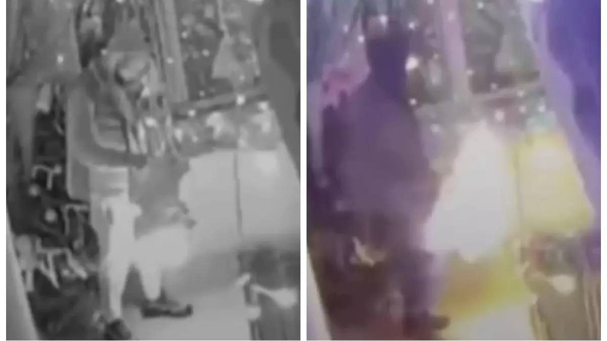 Теміртауда ер адам тұрғын үй кіреберісіндегі шыршаны әдейі өртеп жіберген (ВИДЕО)