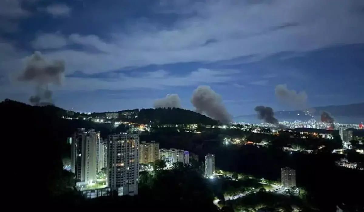 Серия взрывов прогремела ночью в столице Венесуэлы